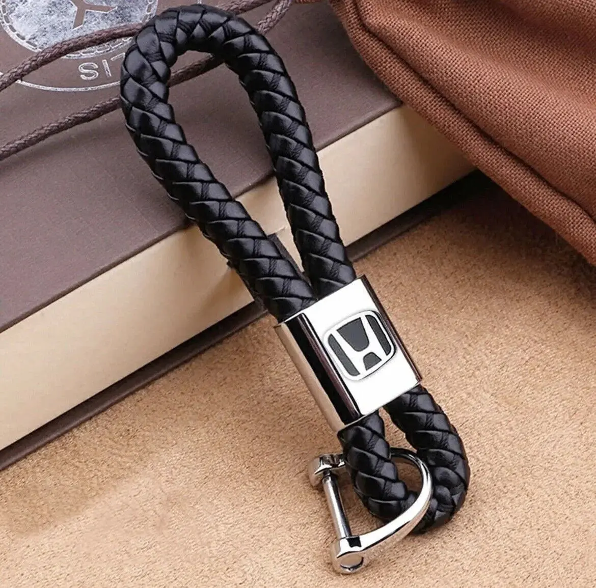 Braided Rope Logo Keychains 1