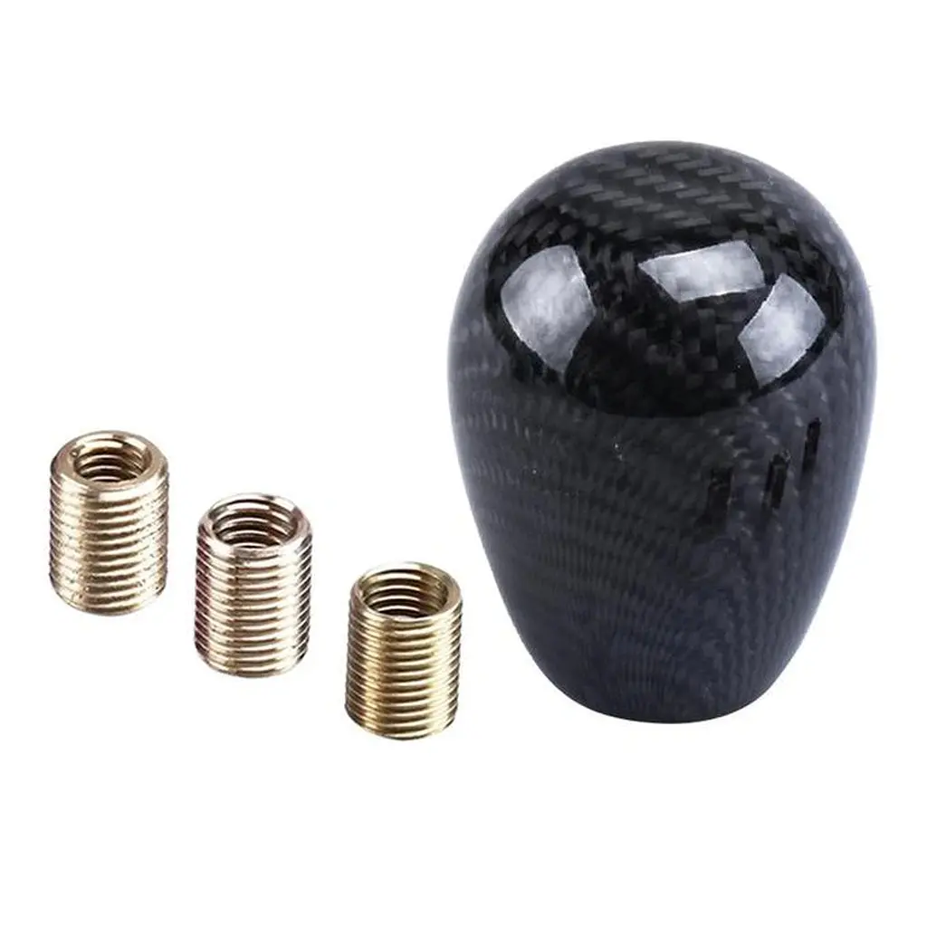Carbon Fiber Gear Shift Knob Oval Shape 1