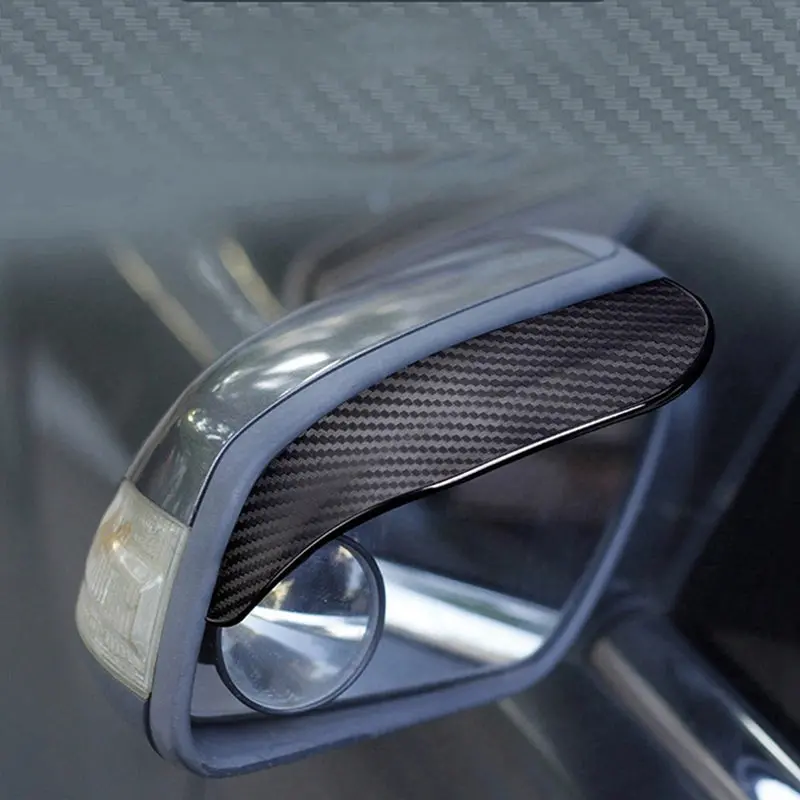 Carbon Fiber Side Mirror Rain Guards (2 Pcs) 1