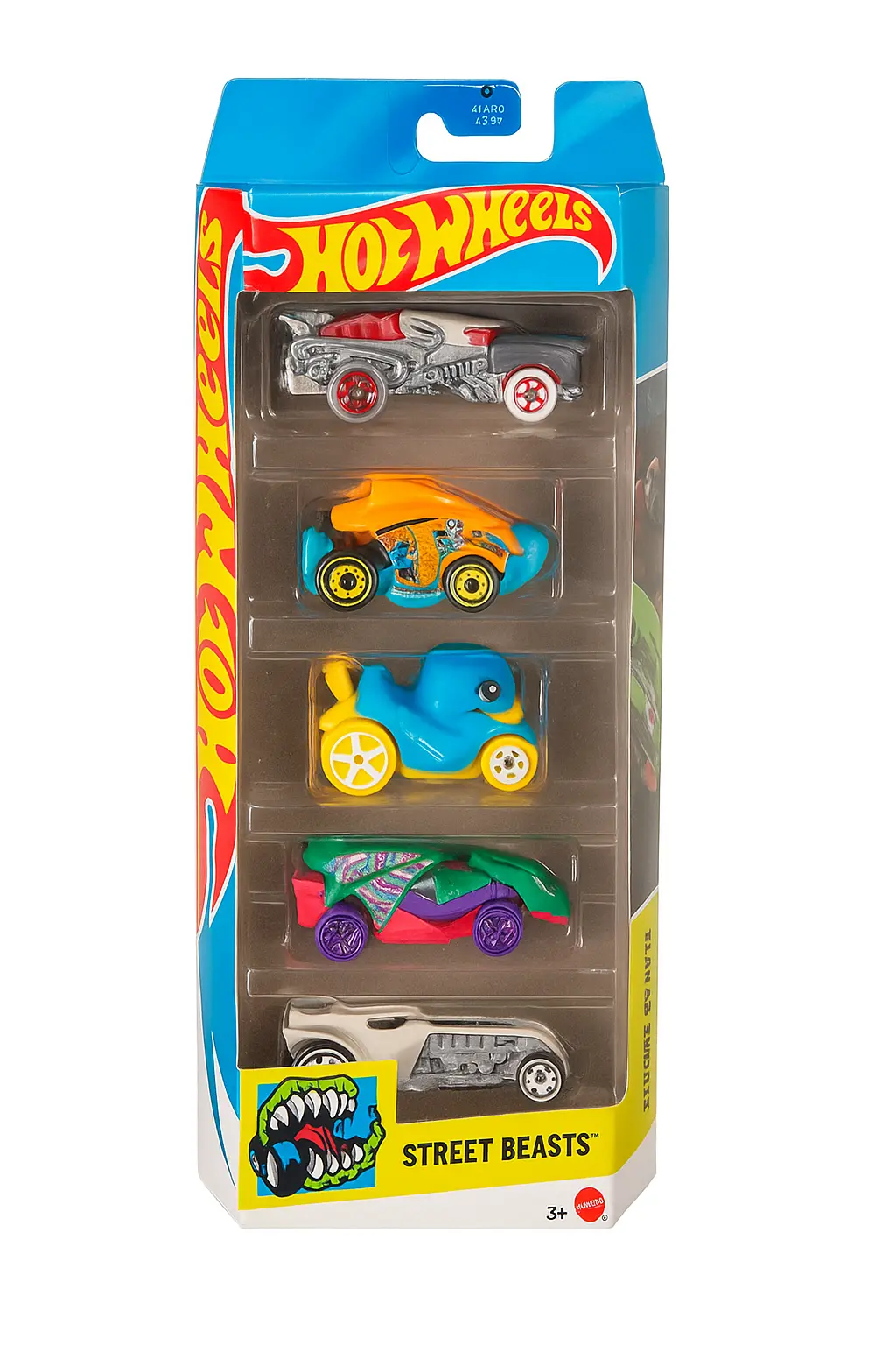 Hot Wheels 5 Car Gift Pack - Street Beasts 2025 Pack Of 5 For Kids & Collectors 1