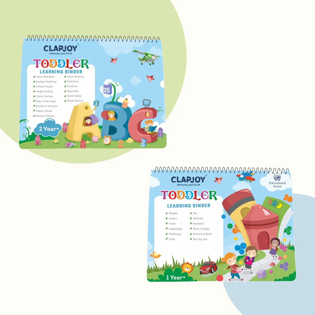 Clapjoy Velcro Preschool Busy Book Combo 1