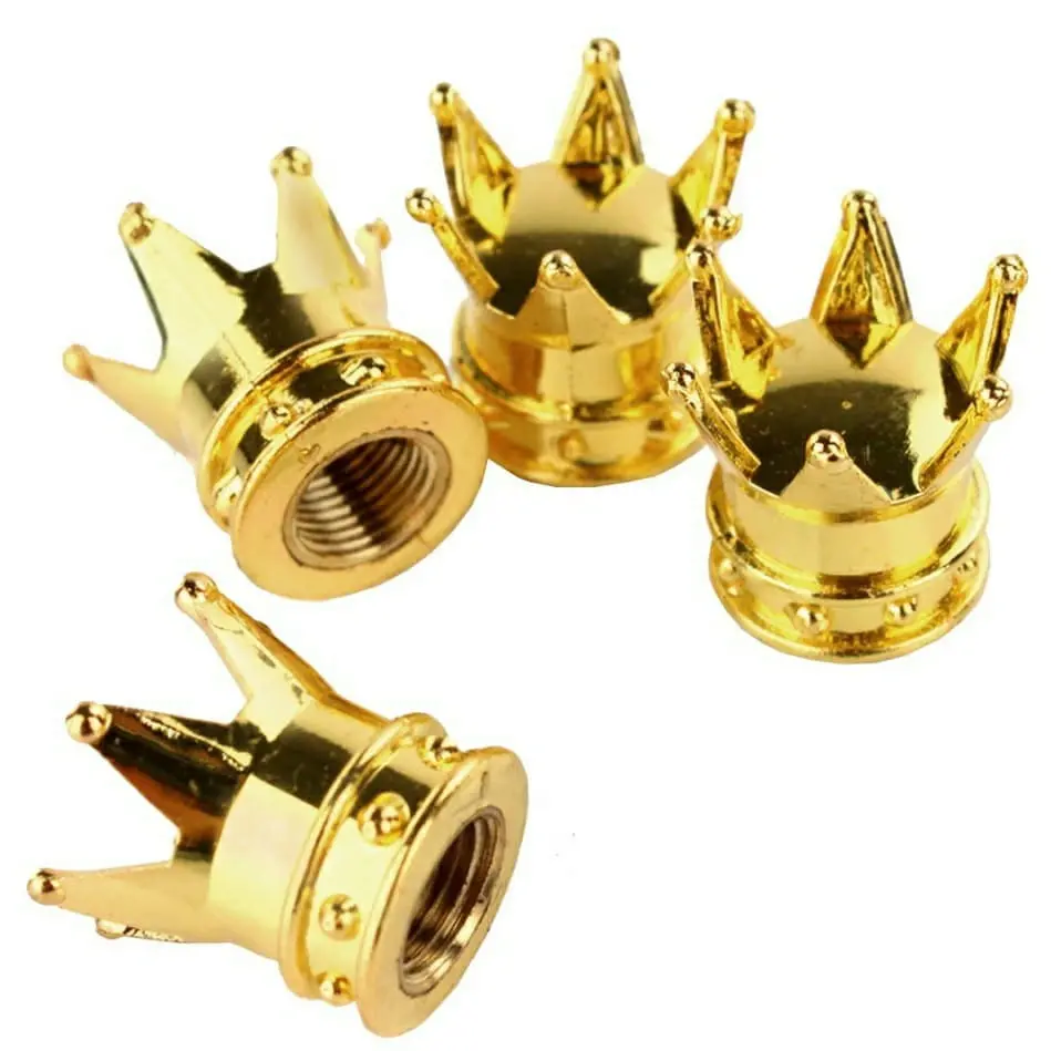 Crown Tire Valve Caps (4 Pcs) 1