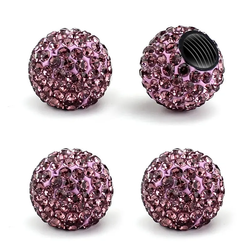 Crystal Tire Valve Caps (4 Pcs) 1