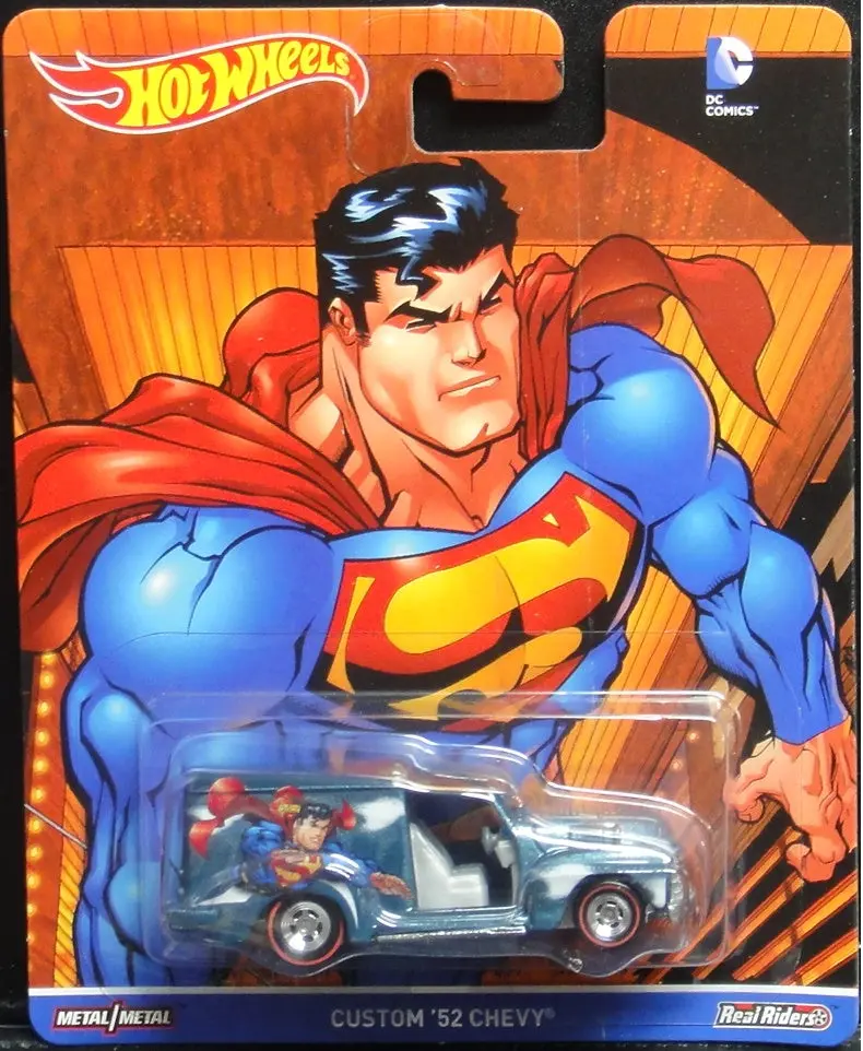 美泰 風火輪 超人 雪佛蘭 Mattel Hot Wheels Dc Comics Real Riders Superman Custom '52 Chevy 25327 (Piu/Kw267e-15) 1