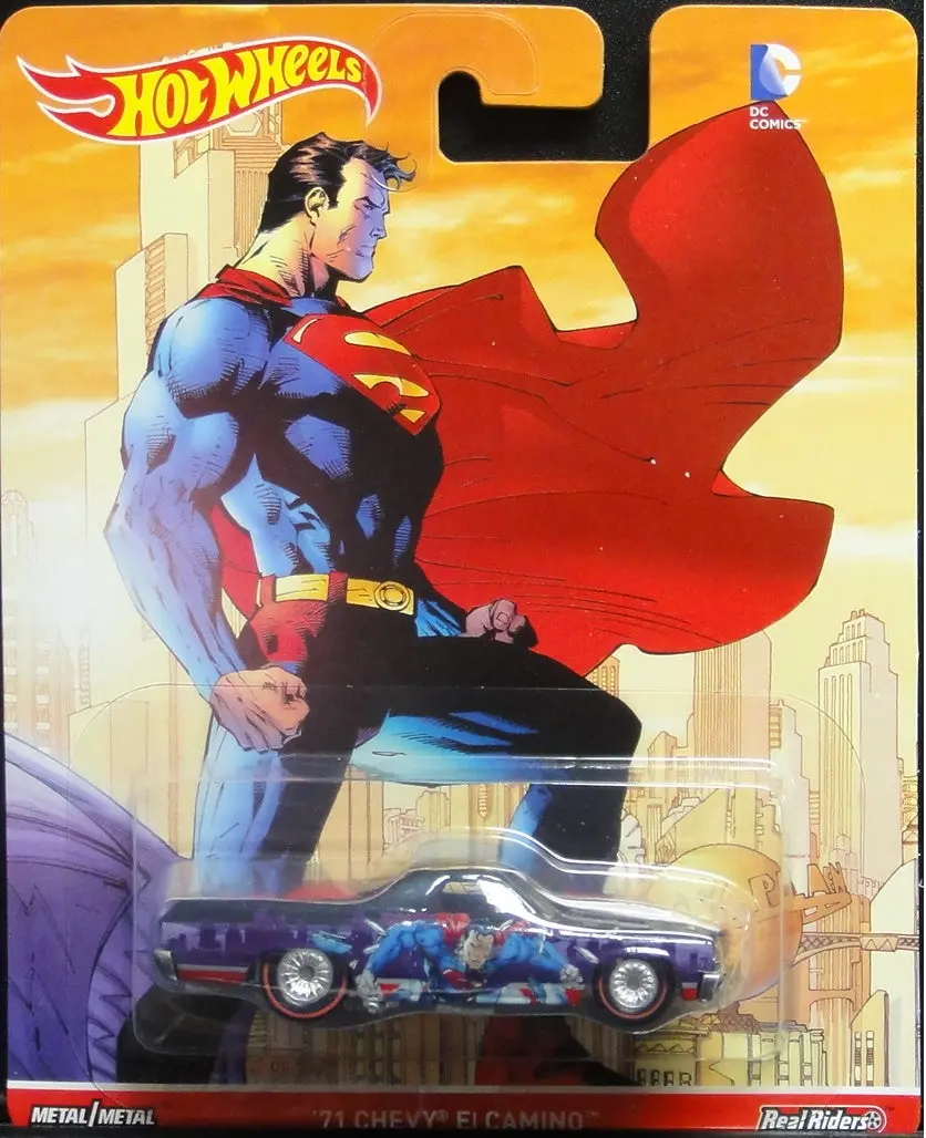 美泰 風火輪 超人 雪佛蘭 Mattel Hot Wheels Dc Comics Real Riders Superman '71 Chevy Ei Camino 25319 (Piu/Kw267d-15) 1