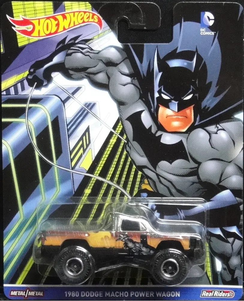 美泰 風火輪 蝙蝠俠 道奇 Mattel Hot Wheels Dc Comics Real Riders Batman 1980 Dodge Macho Power Wagon 25342 (Piu/Kw267c-15) 1
