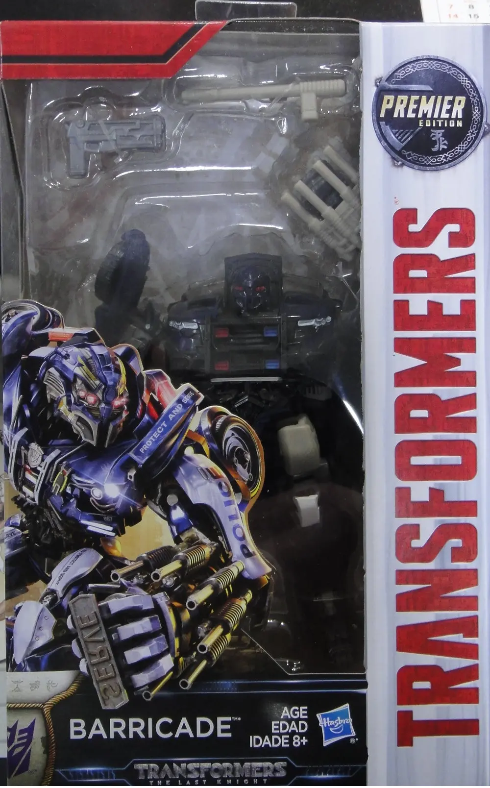孩之寶 變形金剛 電影 5 終極戰士 路障 福特野馬警車 Hasbro Transformers Movie 5 The Last Knight Premier Edition Deluxe Class Barricade Ford Mustang 51643 (Piu-43T) 1