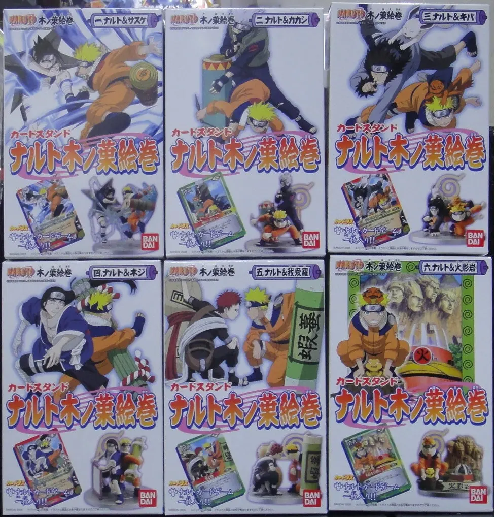 Bandai 火影忍者 木之葉繪卷 Naruto Konoha Emaki Diorama Stationary Figure 全6種 盒蛋 28828 (Csw-存) 1