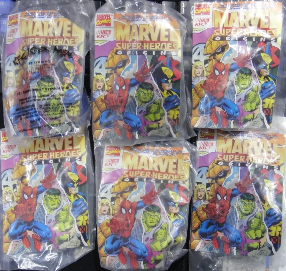 Kfc Toy Marvel Comics Super Heroes Origins Hulk Spider-Man Fantastic 4 Wolverine (A2) 1118425792 1