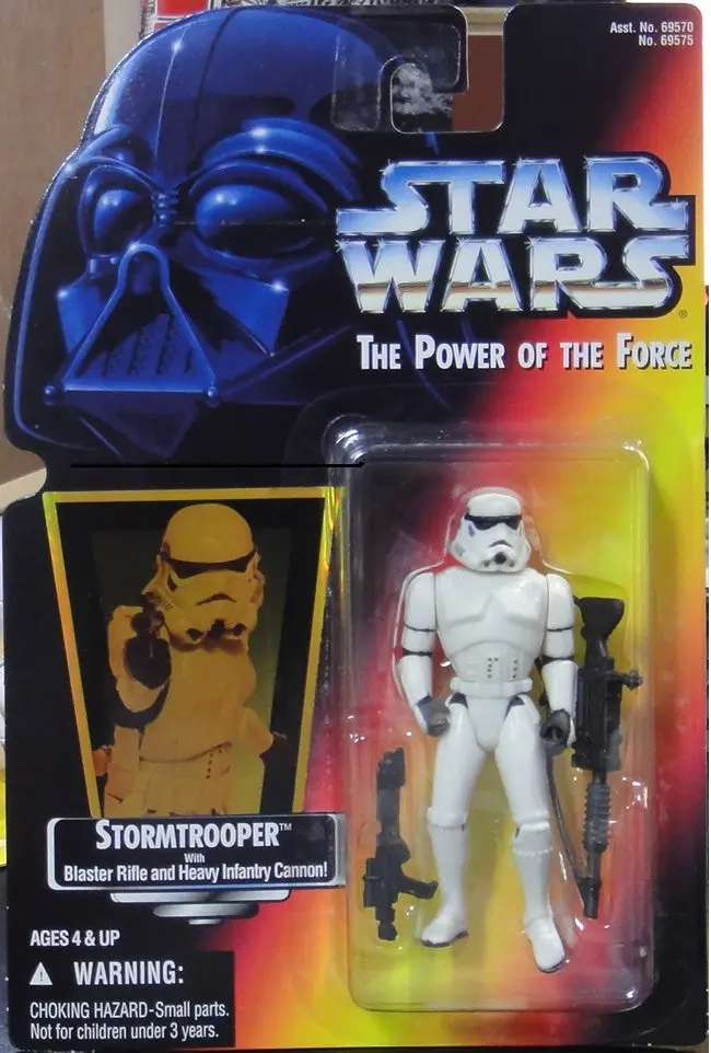 Kenner 星球大戰 白兵 金貼 Star Wars Power Of The Force Stormtrooper With Blaster Rifle And Heavy Infantry Cannon 69575 (Pa#0) 1
