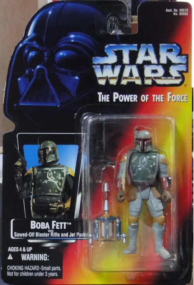 Kenner 星球大戰 賞金獵人 Star Wars Power Of The Force Boba Fett With Sawed-Off Blaster Rifle And Jet Pack 69582 (Pa#0) 1