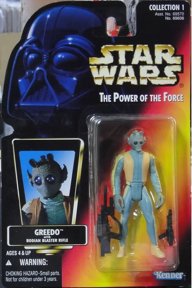 Kenner 星球大戰 Star Wars Power Of The Force Greedo With Rodian Blaster Rifle 69606 (Pa#0) 1
