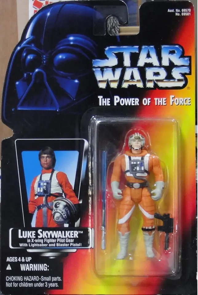 Kenner 星球大戰 Luke Skywalker 短劍版 In X-Wing Fighter Pilot Gear With Lightsaber And Blaster Pistol Star Wars Power Of The Force 69581 (Pa#0) 1