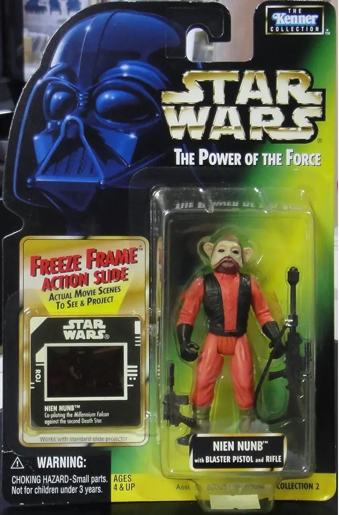 Kenner 星球大戰 Star Wars Power Of The Force Nien Nunb Freeze Frame With Blaster Pistol And Rifle 69694 (Pa#0) 1