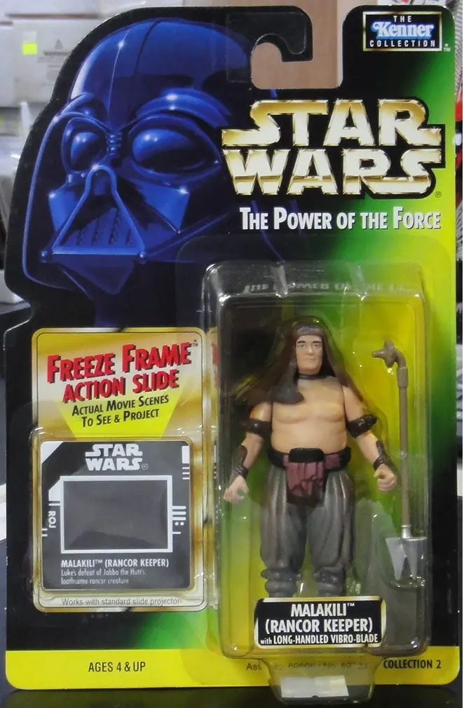 Kenner 星球大戰 Star Wars Power Of The Force Malakili Rancor Keeper With Long-Handled Vibro-Blade Freeze Frame 69723 (Pa#0) 1