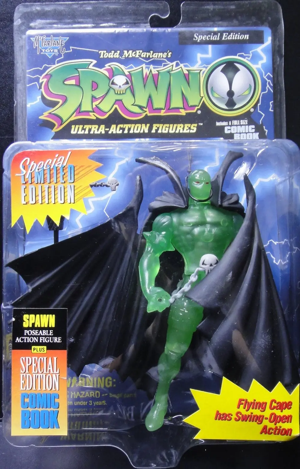 Mcfarlane Toys Todd Mcfarlane's Spawn Ultra-Action Figures Poseable Action Figure Plus Special Edition Comic Book 麥法蘭 再生俠 (Buy-90239-Spk) 1