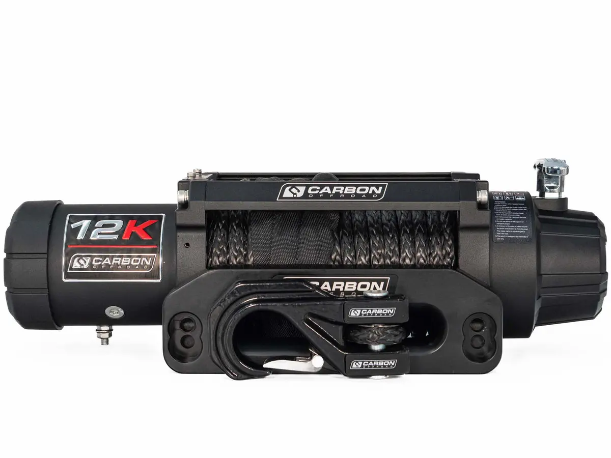 Carbon 12K - 12000Lb Winch V3 With Megapro Hook 1