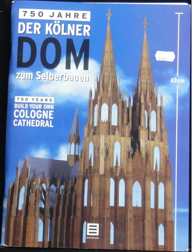 Evergreen 科隆大教堂 紙模型 750 Years Build Your Own Cologne Cathedral 63Cm Tall Paper Model 87530 (Pa-0) 1