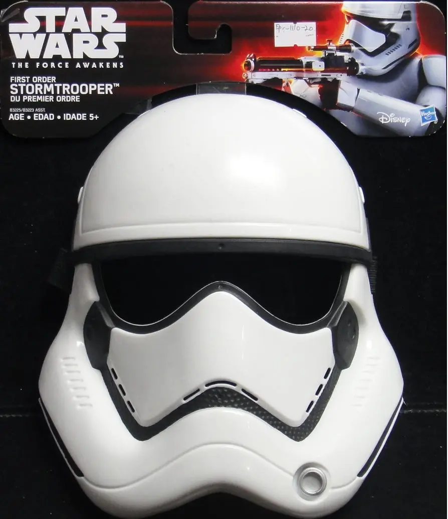 孩之寶 迪士尼 星球大戰七部曲原力覺醒 風暴兵 兒童面具 Hasbro Disney Star Wars The Force Awakens First Order Stormtrooper Kids Mask 32968 (Epc-1110-20) 1