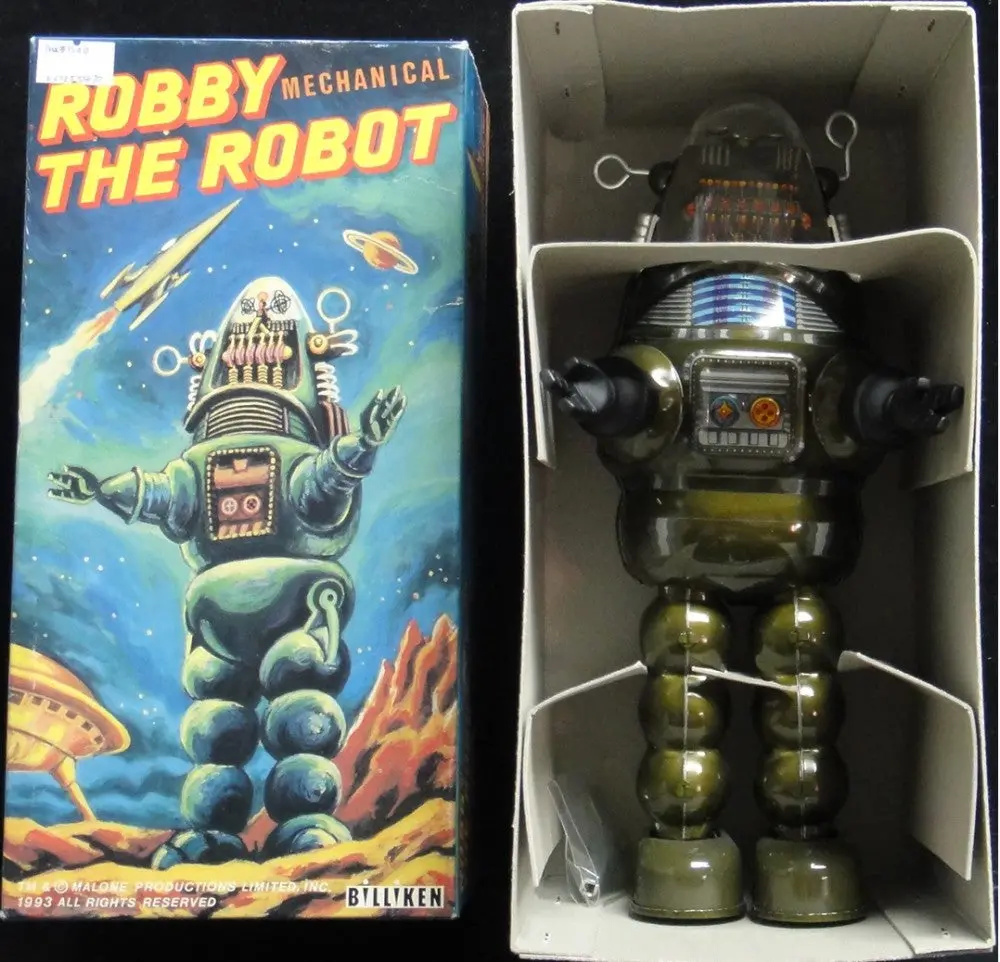 比利肯 禁忌星球 機械人露比 上鍊鐵皮公仔 Billiken Forbidden Planet Mechanical Robby The Robot Wind-Up Tin Toy (Piu-1200) B29655470 1