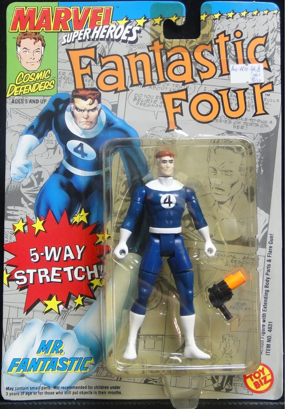Toy Biz 神奇4俠 神奇先生 Marvel Super Heroes Fantastic Four 4 Mr Fantastic Action Figure 48311 (Buy-Spk-倉) 1140198122 1