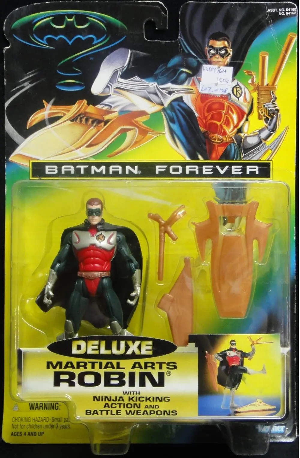 Kenner 蝙蝠俠 羅賓 Batman Forevecr Deluxe Martial Arts Robin With Ninja Kicking Action And Battle Weapons 64162 (Csw) B26897604 1