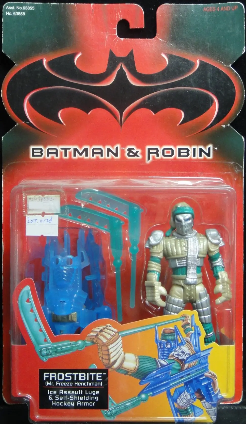 Kenner 蝙蝠俠 羅賓 Batman And Robin Frostbite Mr Freeze Henchman With Ice Assault Luge And Self-Shielding Hockey Armor 63858 (Piu#24) 1127095562 1