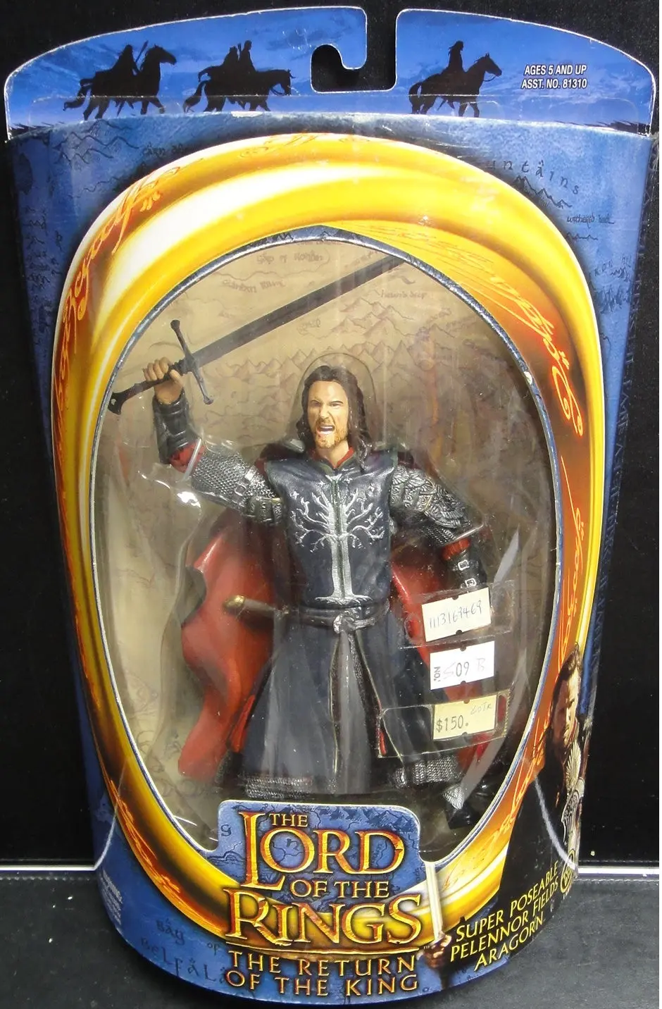 Toy Biz 魔戒三部曲 王者再臨 帕蘭諾平原 亞拉岡 維高摩天臣 The Lord Of The Rings The Return Of The King Super Poseable Pelennor Fields Aragorn Viggo Mortensen (Lotr-81312) 1113169469 1