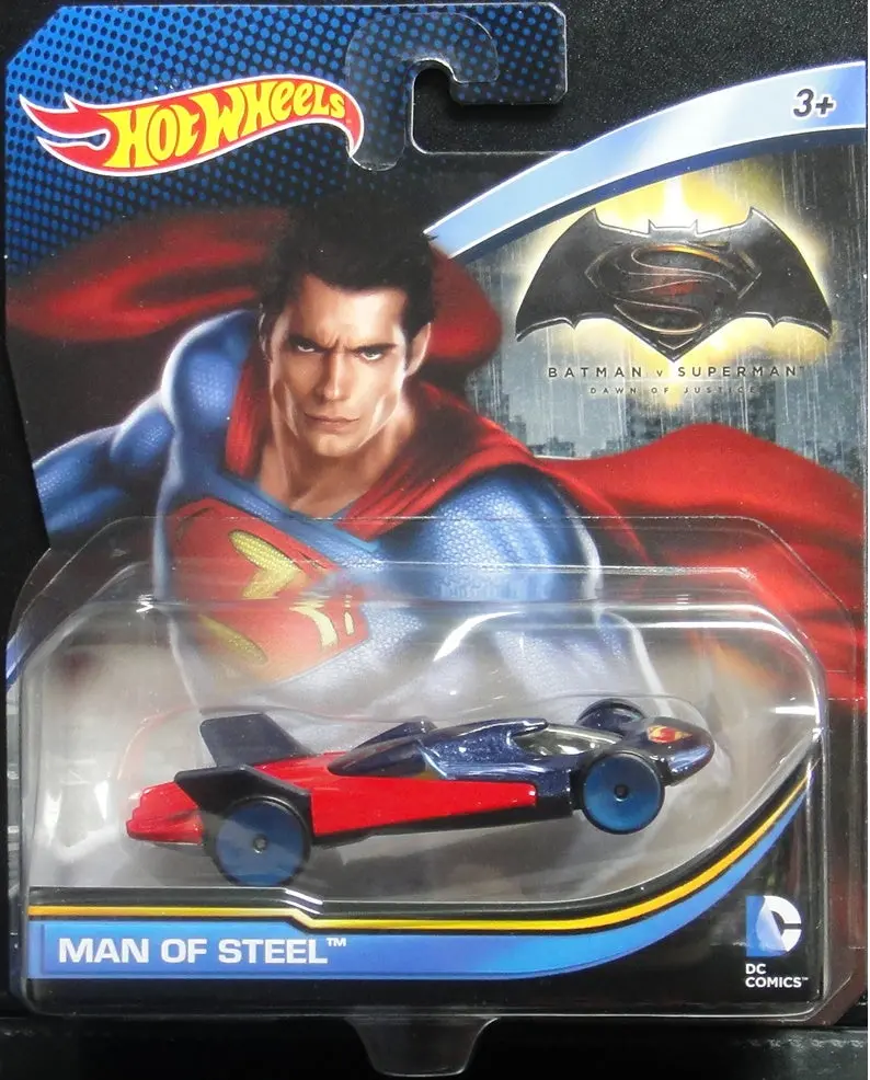 美泰 風火輪 蝙蝠俠對超人 正義曙光 鋼鐵英雄 Mattel Hot Wheels Dc Comics Batman V Superman Dawn Of Justice Man Of Steel 28786 (Piu/Kw269f-18) 1