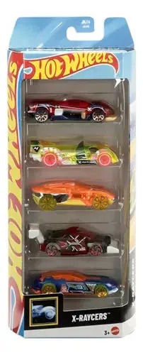 Hot Wheels 5 Car Gift Pack - X-Raycers Pack Of 5 For Kids & Collectors 1