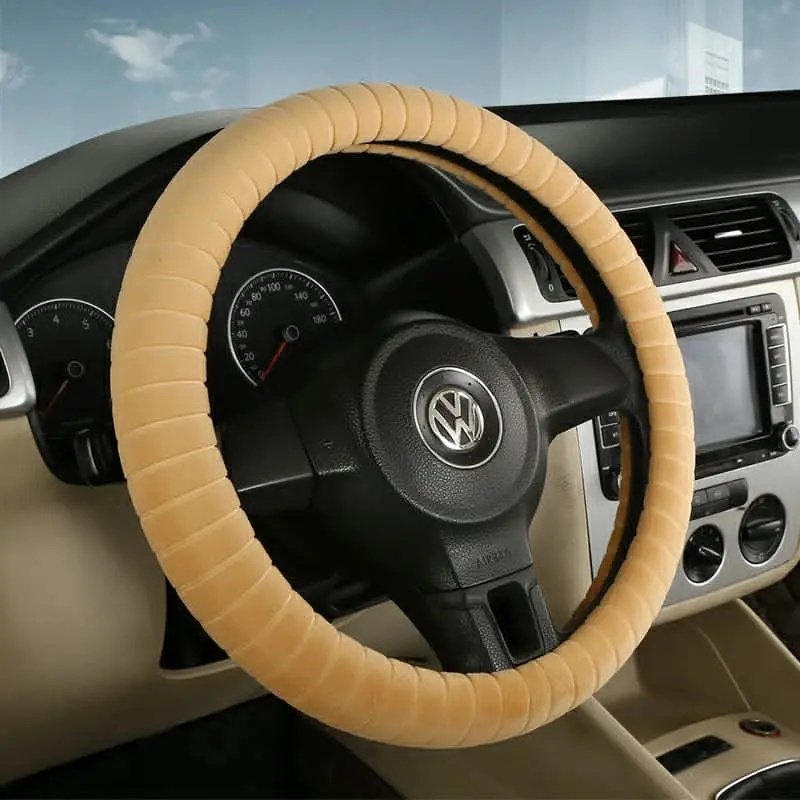 Delux Velvet Steering Wheel Covers M007 (Medium) 1