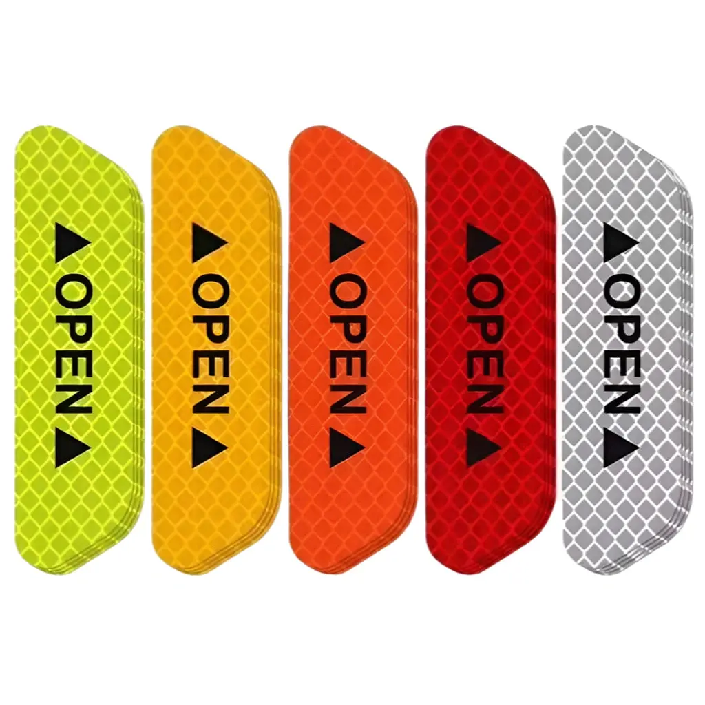 Door Open Warning Reflective Sticker (4 Pcs) 1