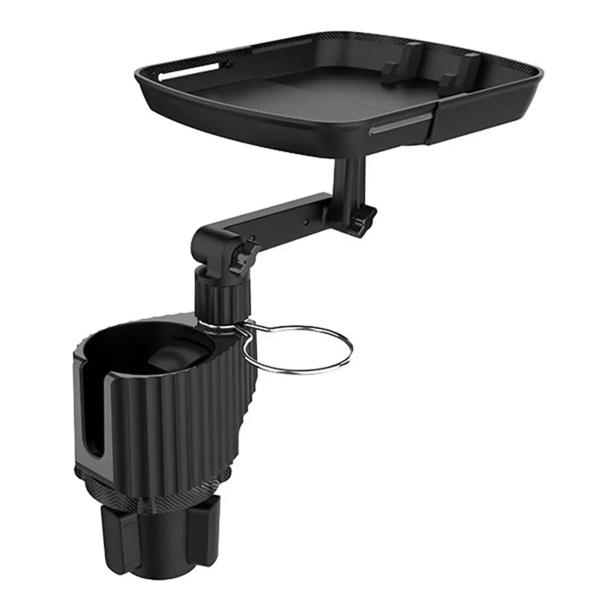 Expandable Food Tray Cup Holder With Mobile Slot 1