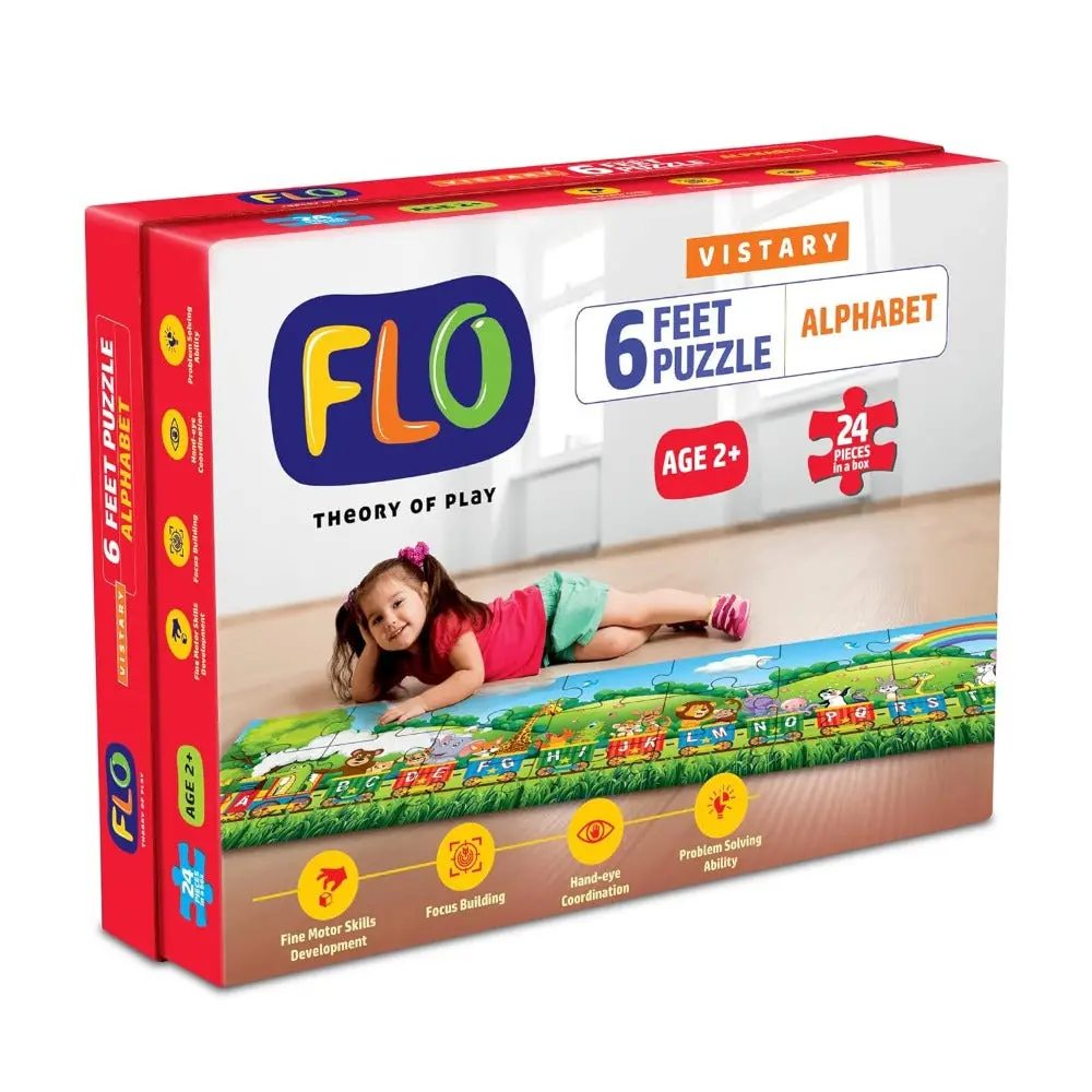 Flo Toys 6 Feet Puzzle Alphabet Floor Puzzle For Kids Ages 2+ 1