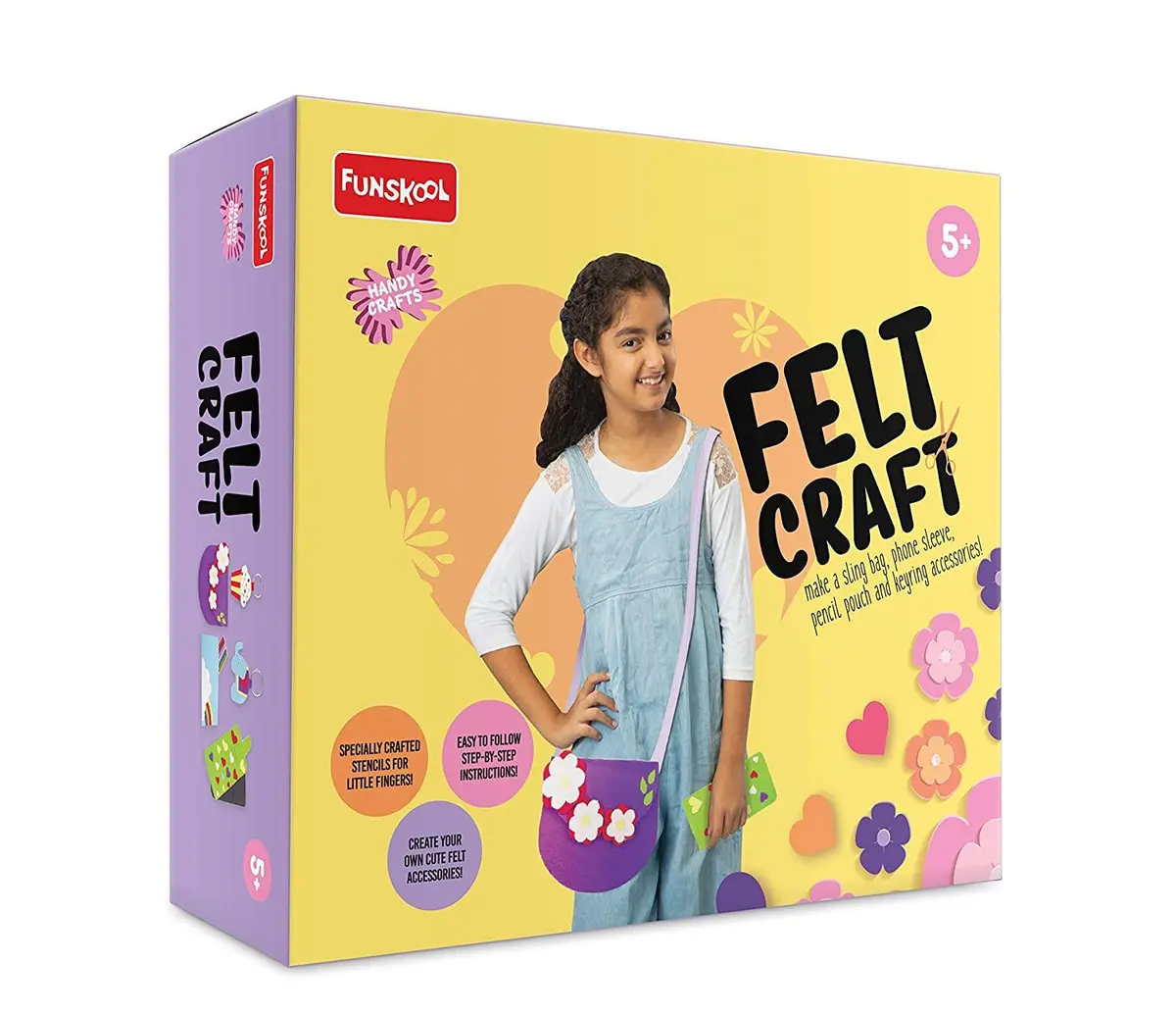 Funskool Handycrafts Felt Craft - Diy Art & Craft Kits For Ages 5+ 1