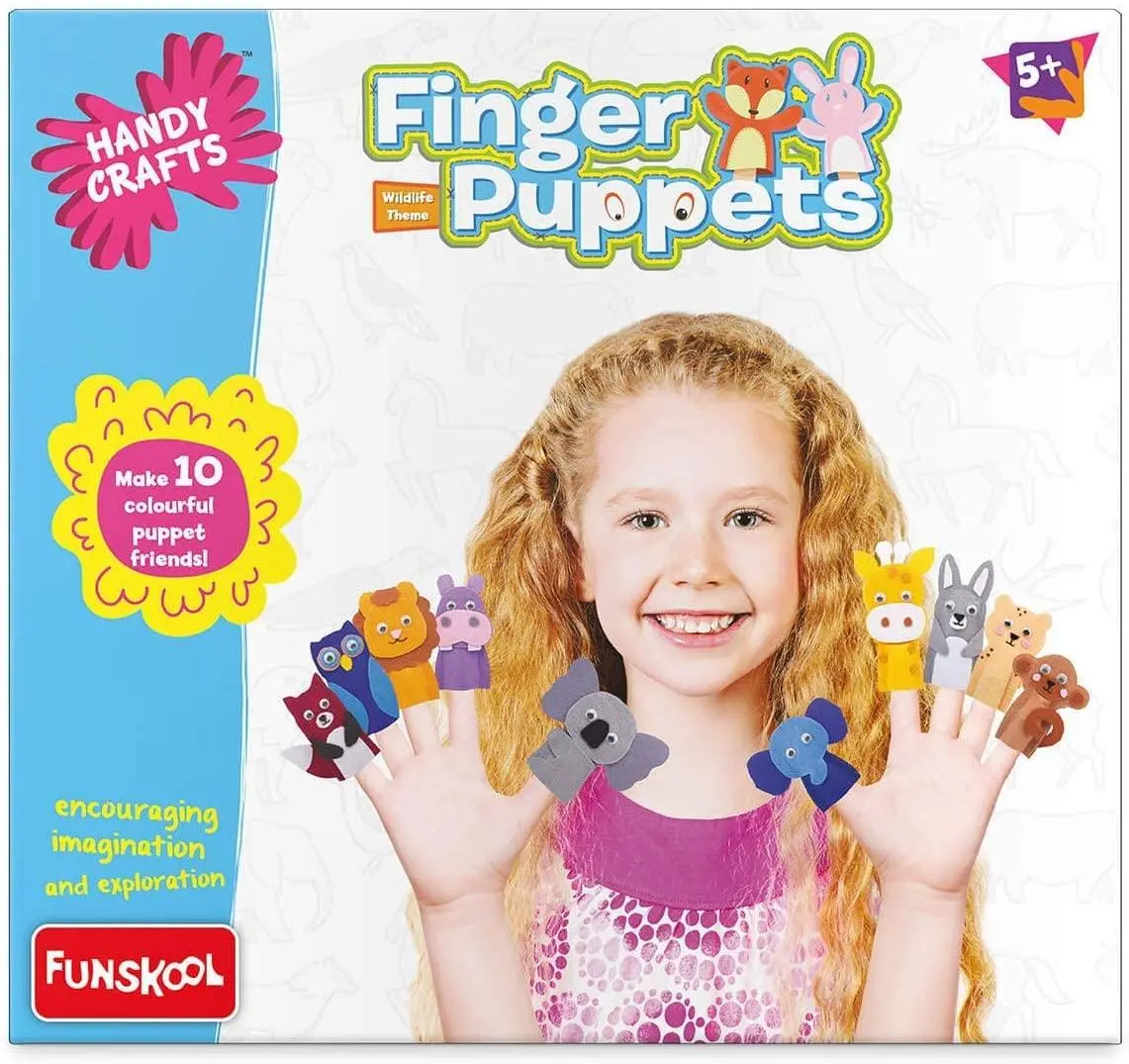 Funskool Handycrafts Finger Puppets - Puppet Maker Art & Craft Kit For Ages 5+ 1