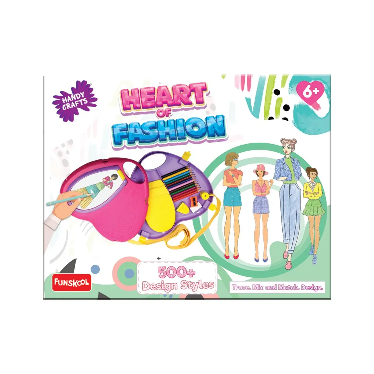 Funskool Handycrafts Heart Of Fashion - Fashion Designing Kit For Ages 6+ 1