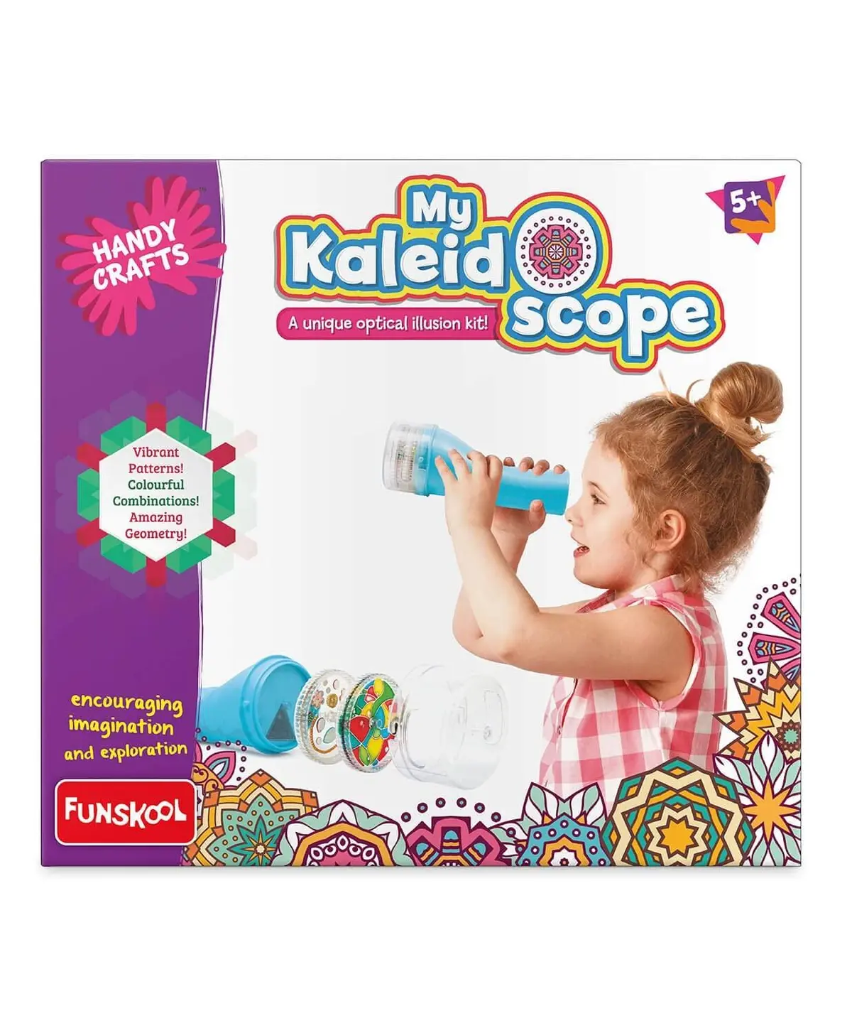 Funskool Handycrafts My Kaliedoscope - Diy Kaliedoscope Art & Craft Kit For Ages 5+ 1