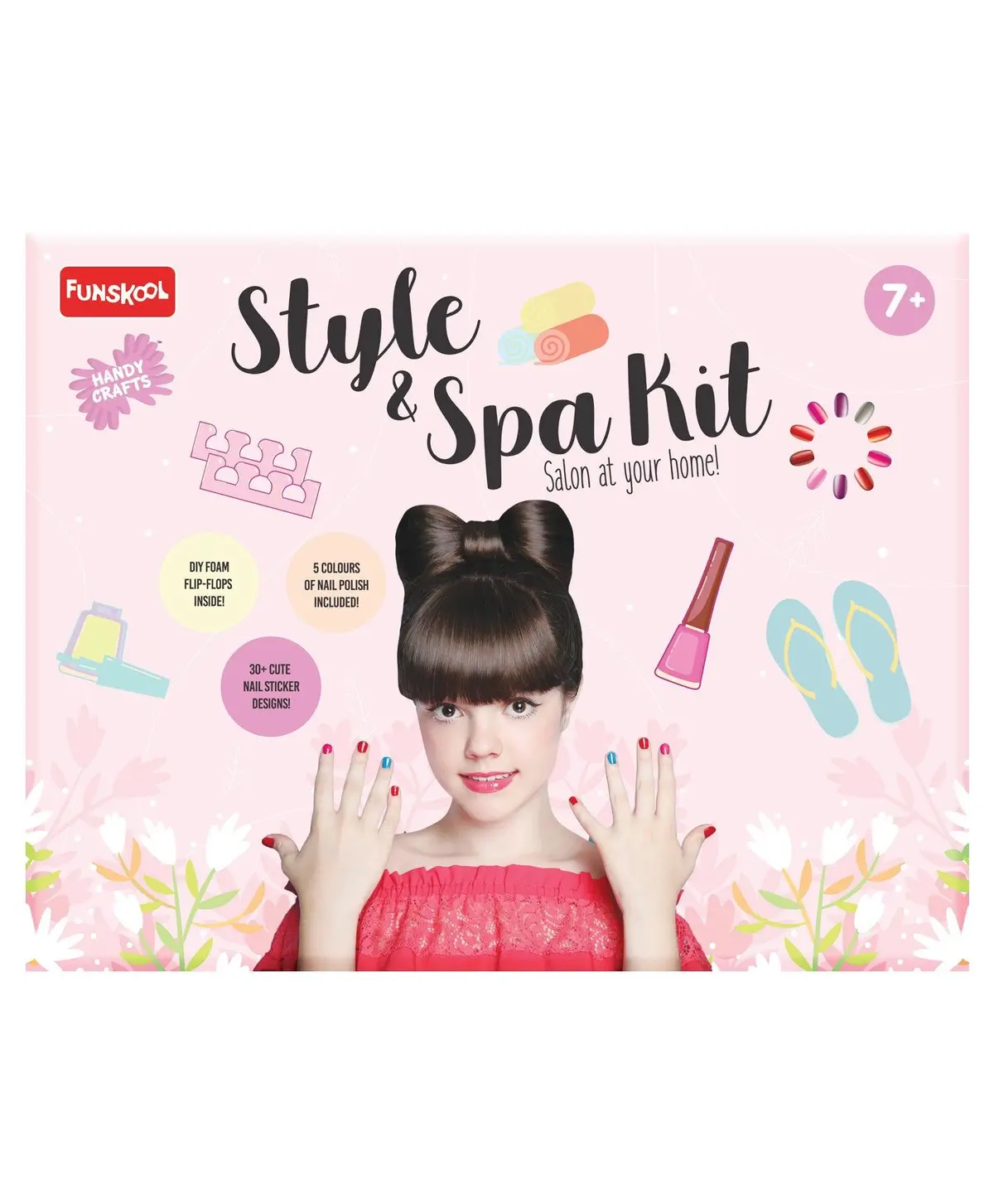 Funskool Handycrafts Style And Spa Kit - Pamper Your Nails Activity Kit For Ages 7+ 1