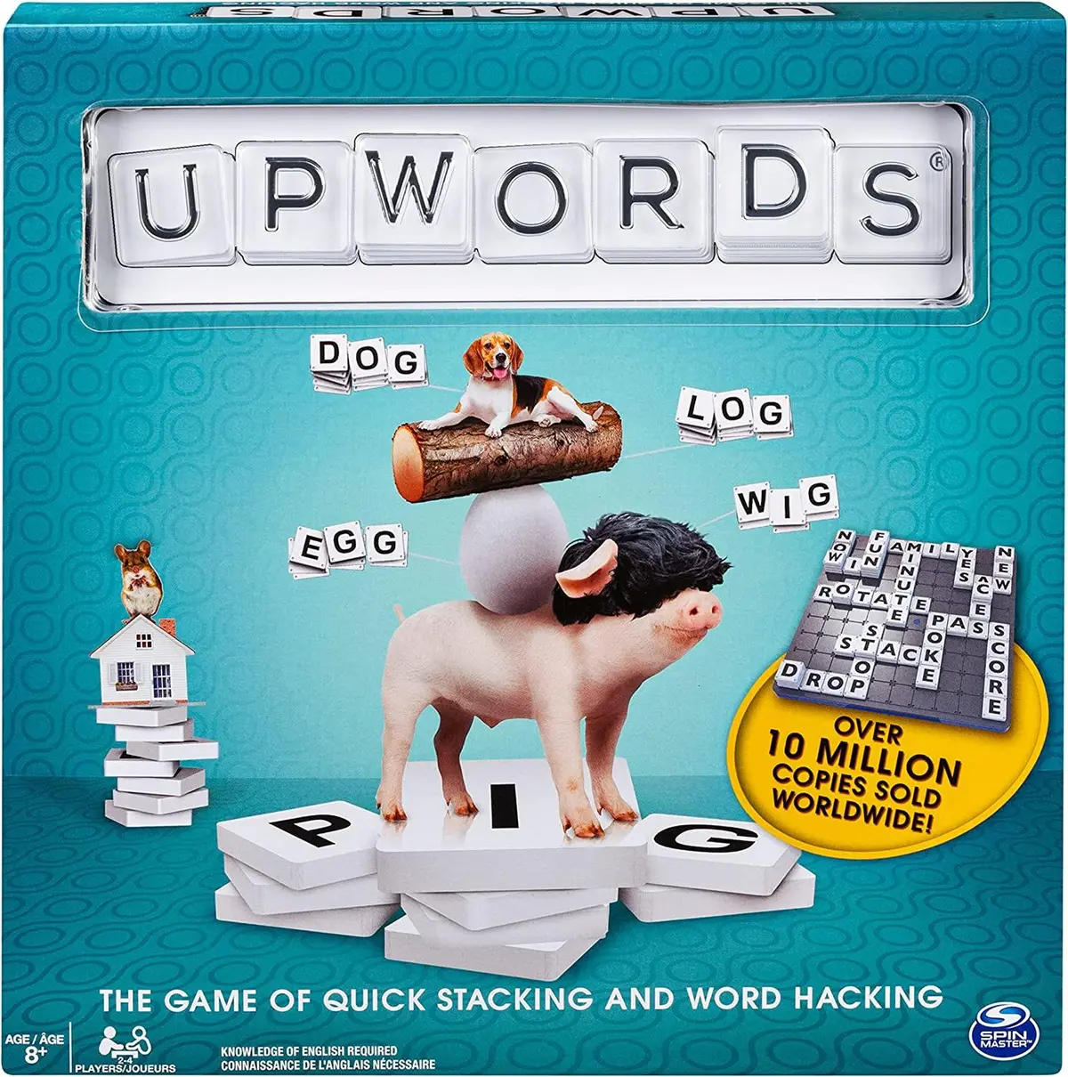 Funskool Upwords - Fun And Challenging Family Word Game With Stackable Letter Tiles For Ages 8+ 1