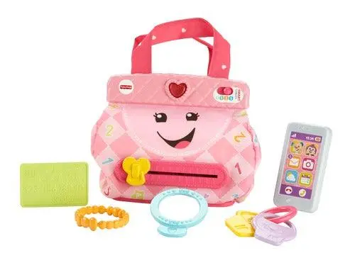 Fisher-Price Laugh & Learn My Smart Purse¬†- With Lights Music And Smart Stages Swtiches For Infant & Toddlers - Pink 1