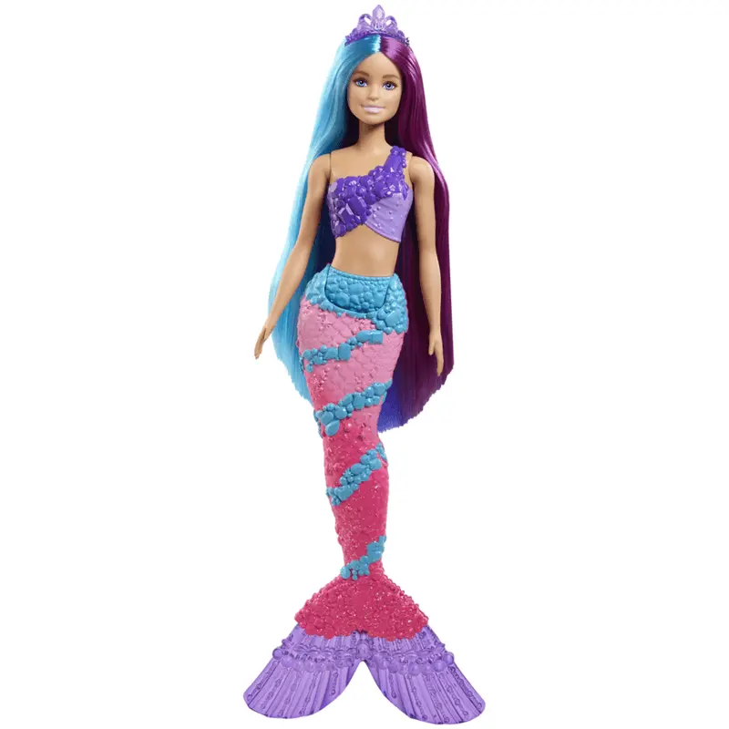 Barbie Dreamtopia Mermaid Doll With Extra-Long Two-Tone Fantasy Hair 1