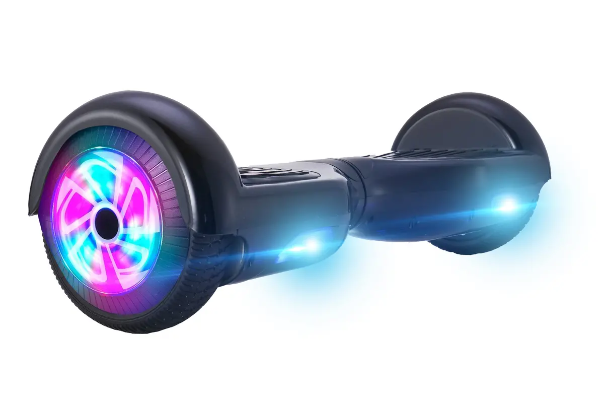 Glarewheel M2 Hoverboard Light Up Wheels Bluetooth Black 1
