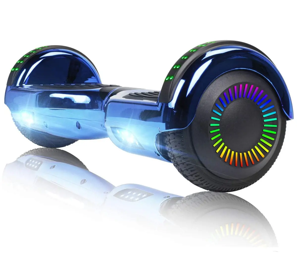 Glarewheel M3 Hoverboard Led Light Bluetooth Chrome Blue 1
