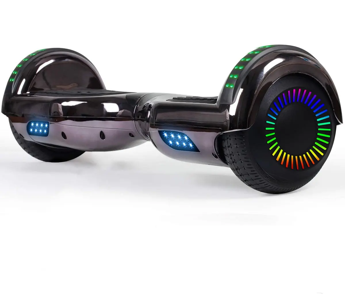 Glarewheel M3 Hoverboard Led Light Bluetooth Chrome Black 1