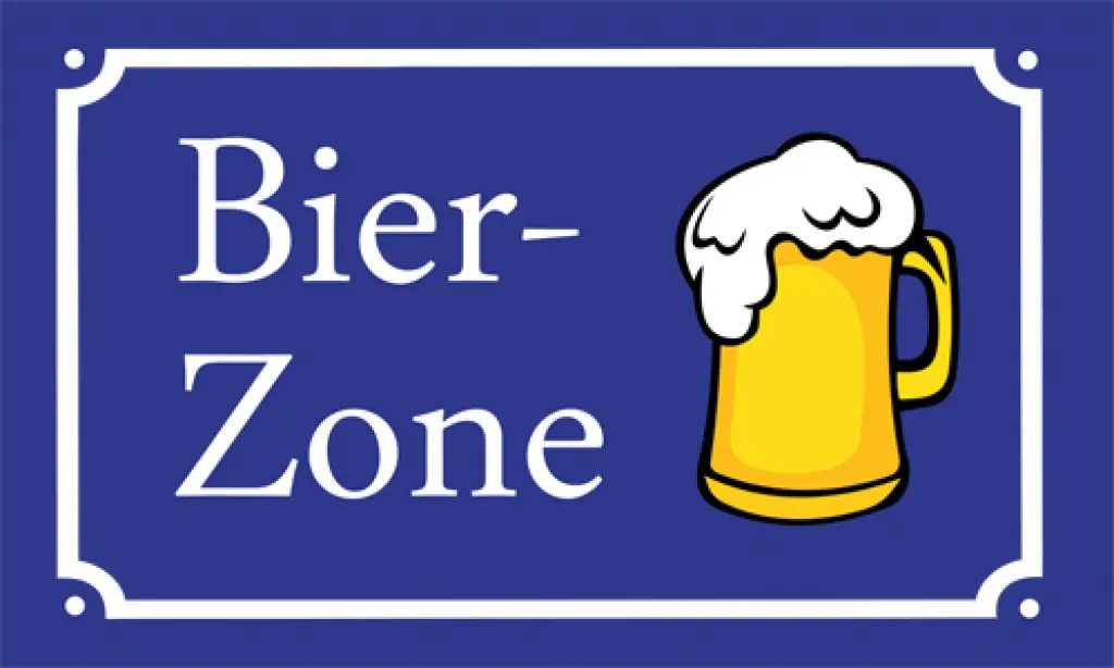 Flag Hoisting Flag "Bierzone" (150 X 90 Cm) With Two Brass Eyelets 1