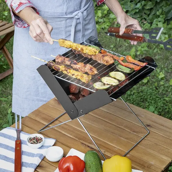 Grill "Bearbq" For Use With Charcoal - Portable &Amp; Foldable 1