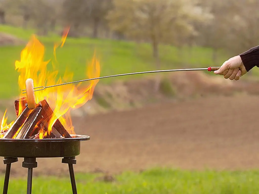 "Telescopic Grill Spit" Grill Accessory - Great For Marshmallows 1