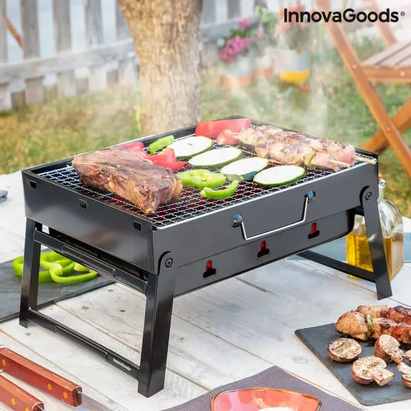 Grill Charcoal "Bearbq" - Easily Portable And Foldable Table Grill 1