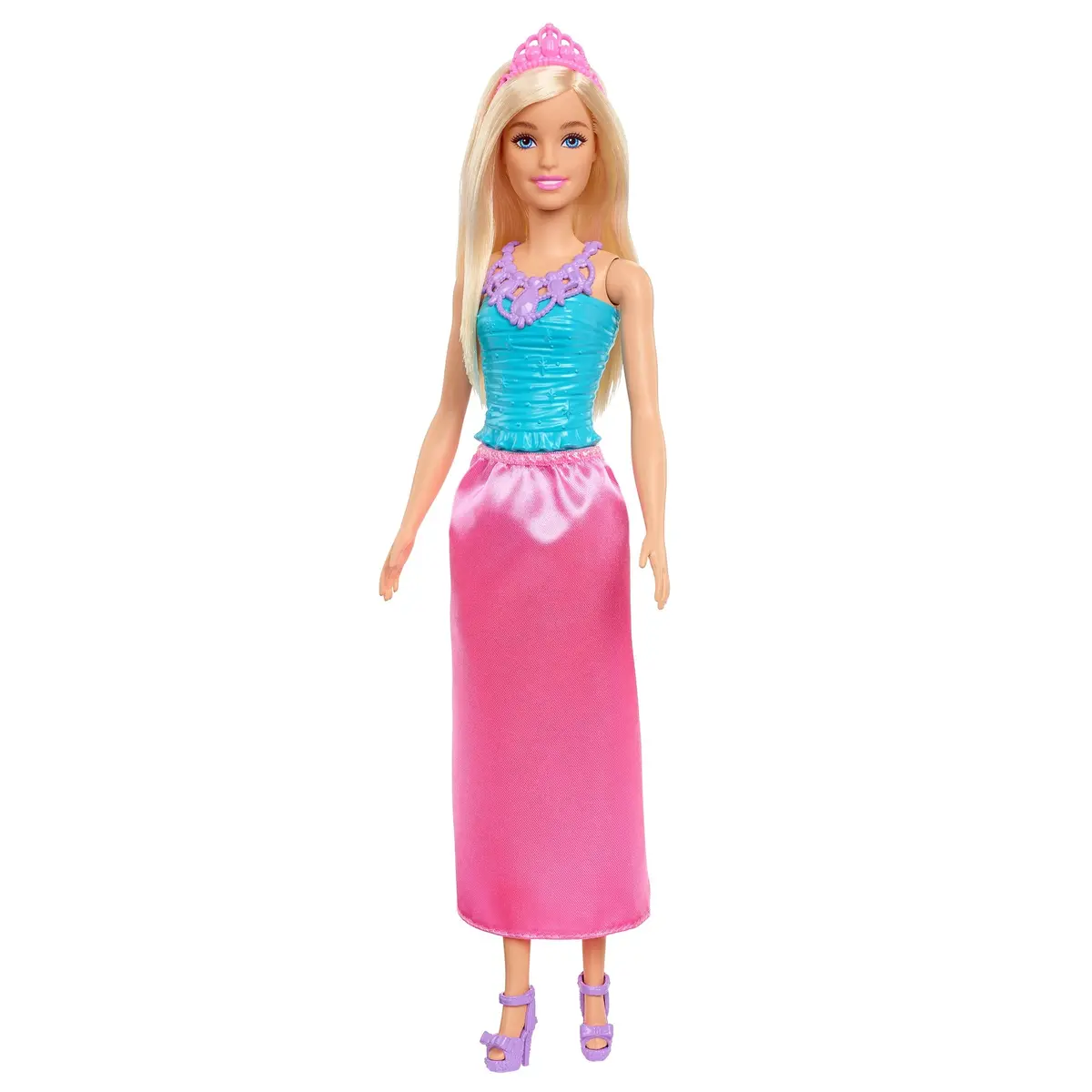 Barbie Dreamtopia Princess Blonde Doll Wearing Pink Skirt, Shoes And Tiara For Kids Ages 3+ 1